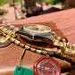 Rolex President 18238 Day Date 18K Yellow Gold Silver Stick "E" Serial 1990 Box Papers MINT - Hashtag Watch Company