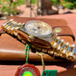 Rolex President 18238 Day Date 18K Yellow Gold Silver Stick "E" Serial 1990 Box Papers MINT - Hashtag Watch Company