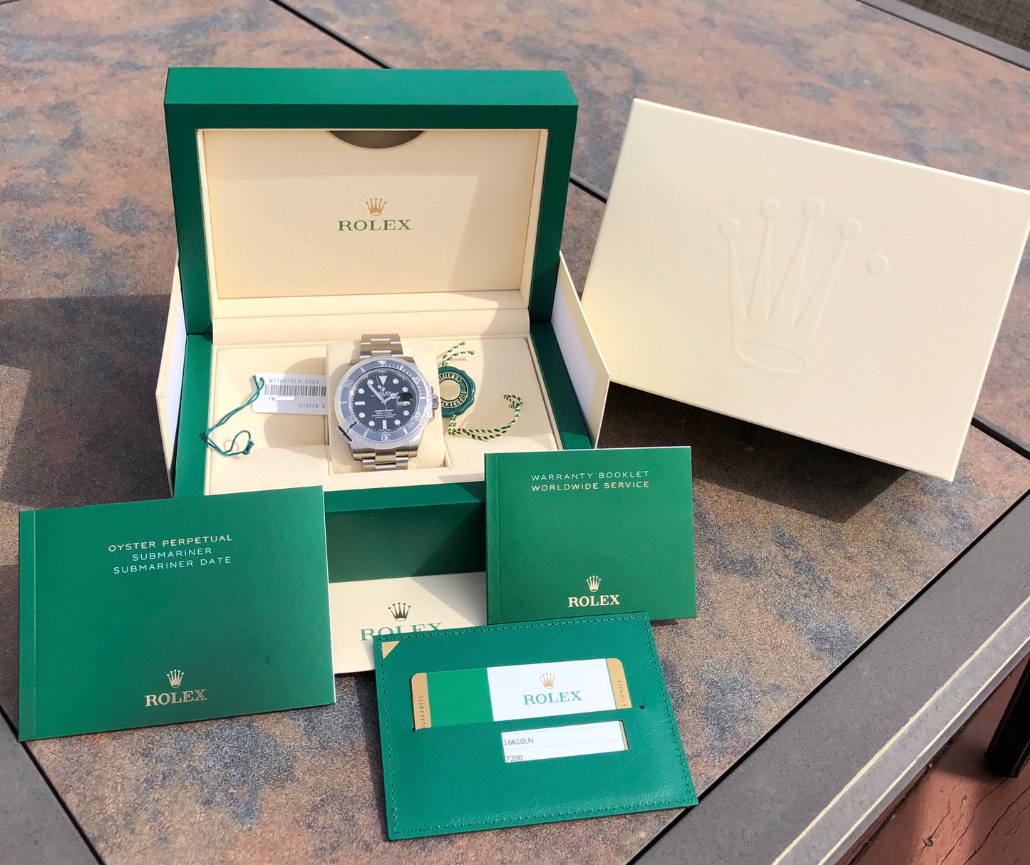 Rolex Submariner Date 116610LN Steel Ceramic Wristwatch New Factory Wrapped Box Papers - Hashtag Watch Company