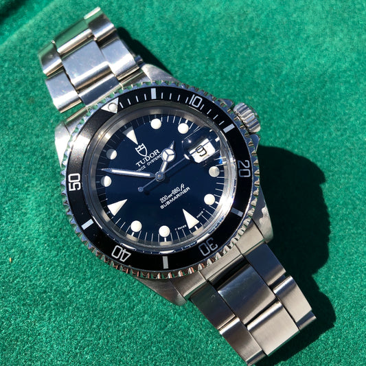 Tudor Submariner 79090 Blue Oysterdate Prince Stainless Steel Wristwatch Circa 1993 - Hashtag Watch Company