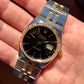 1986 Rolex Datejust Oysterquartz 17013 Black Two Tone Wristwatch with Box Papers - Hashtag Watch Company