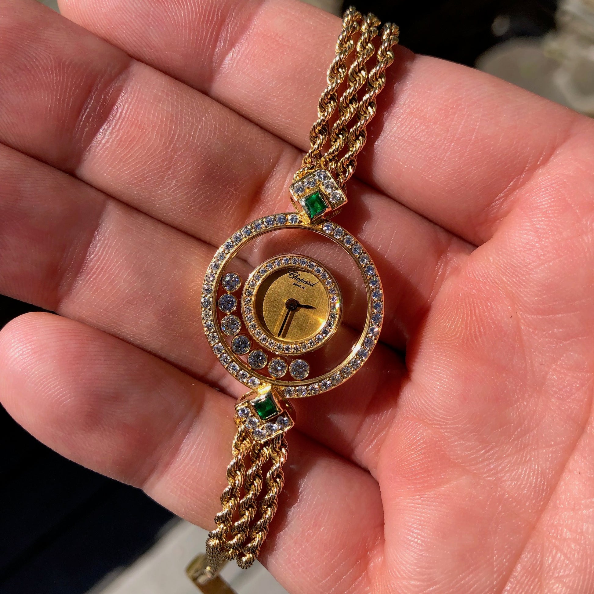 Chopard clearance emerald watch