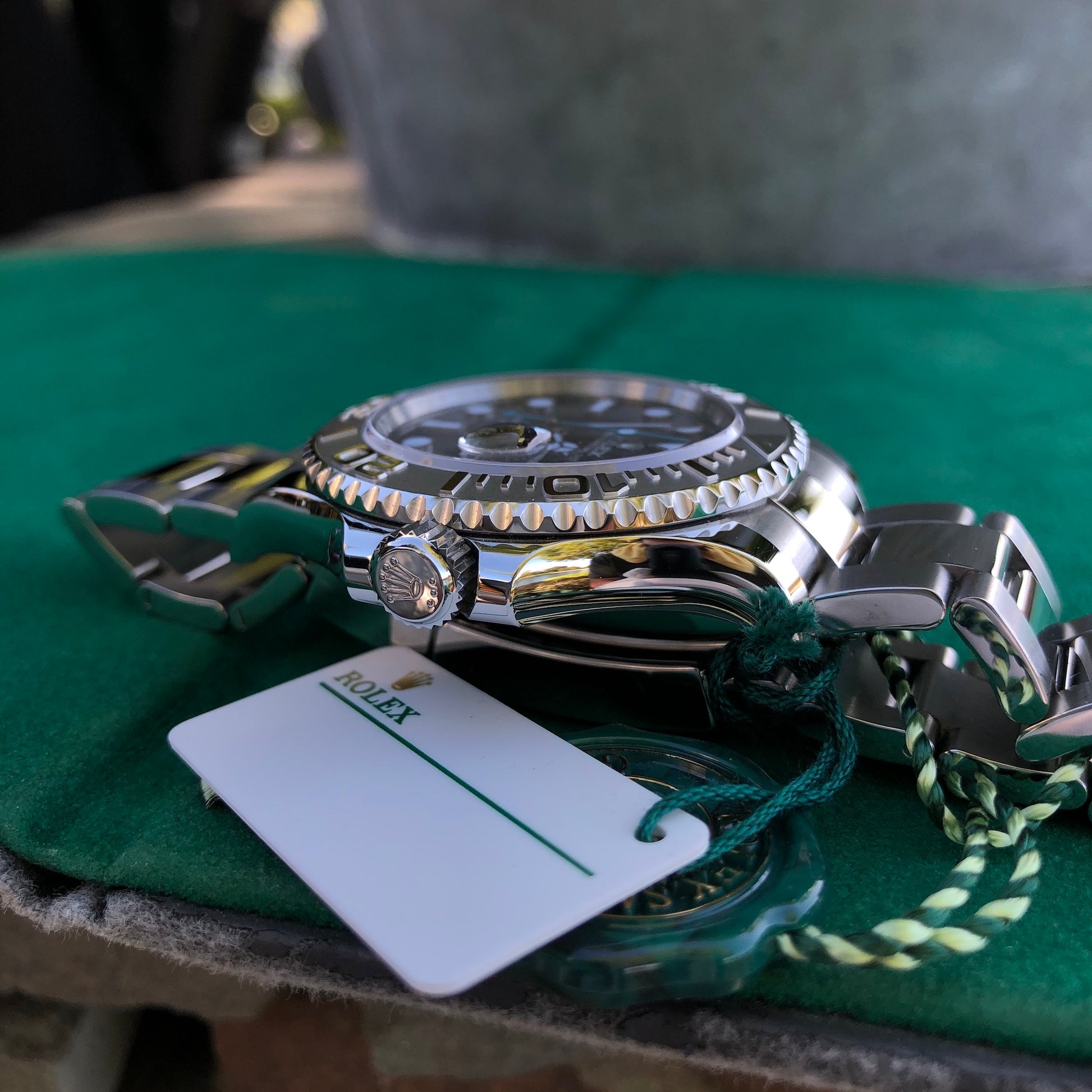Rolex Yachtmaster 116622 Platinum Rhodium 40mm Steel Oyster Wristwatch Box Papers Circa 2019 - Hashtag Watch Company