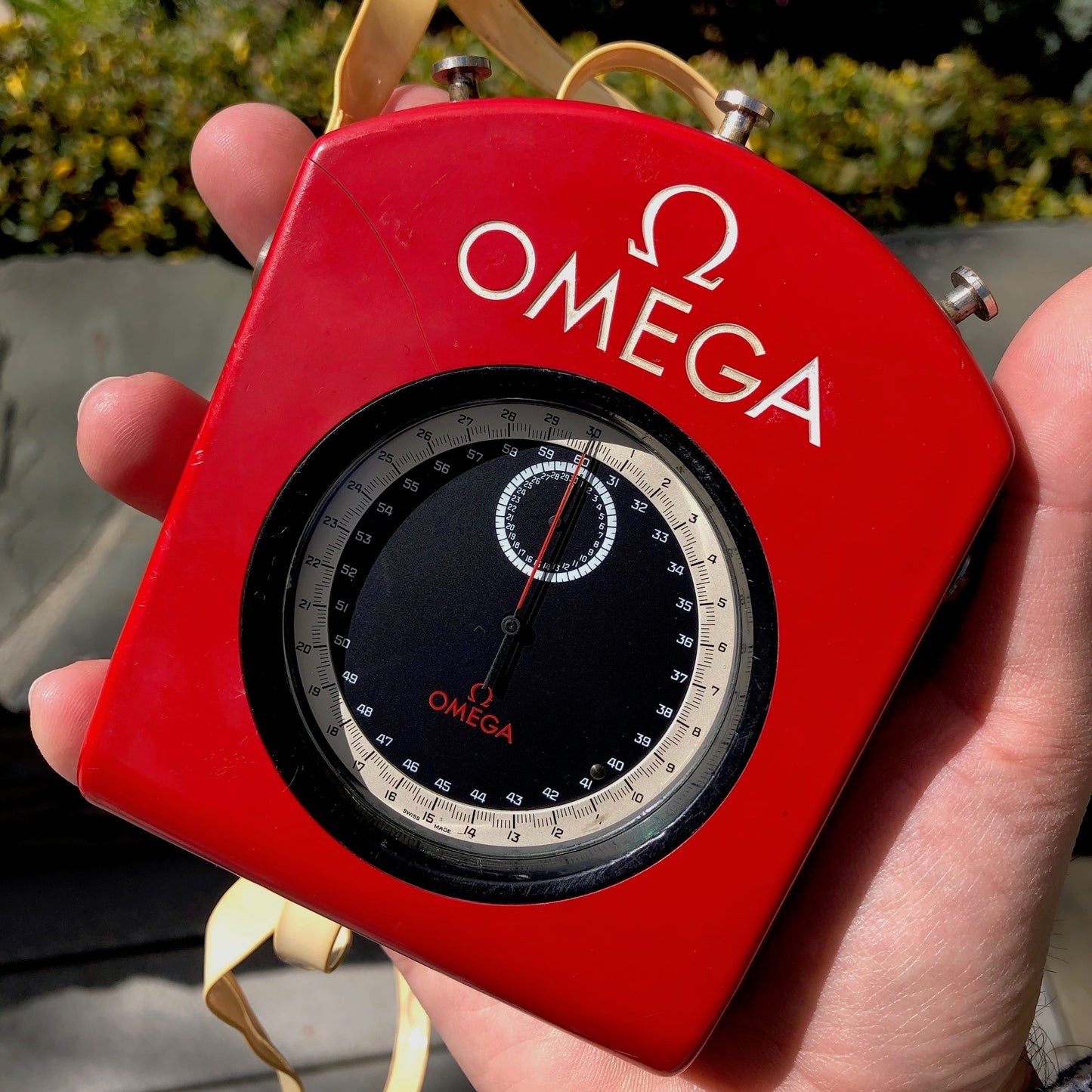 Vintage Omega Olympic Split Second Pocket Timer Chronograph Stop Watch - Hashtag Watch Company