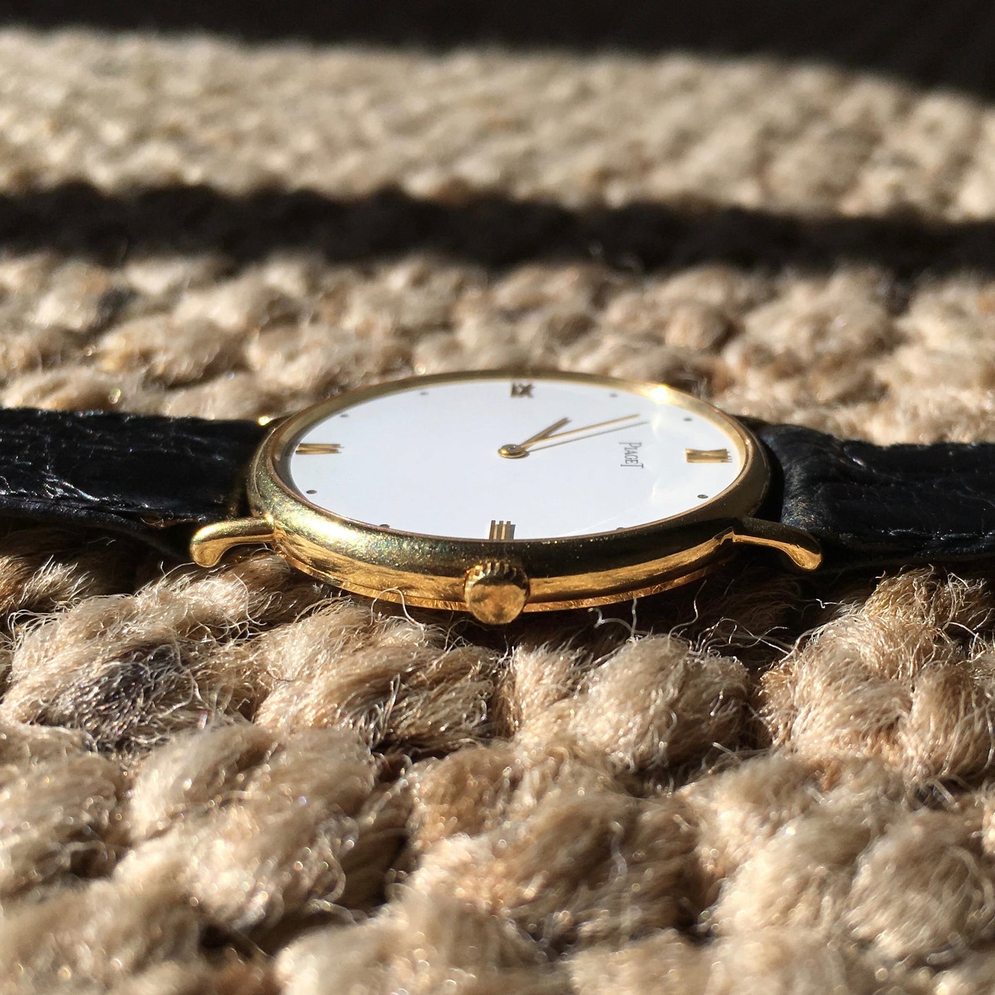 Piaget 8065 Quartz Solid 18K Yellow Gold White Dial Dress Wristwatch - Hashtag Watch Company