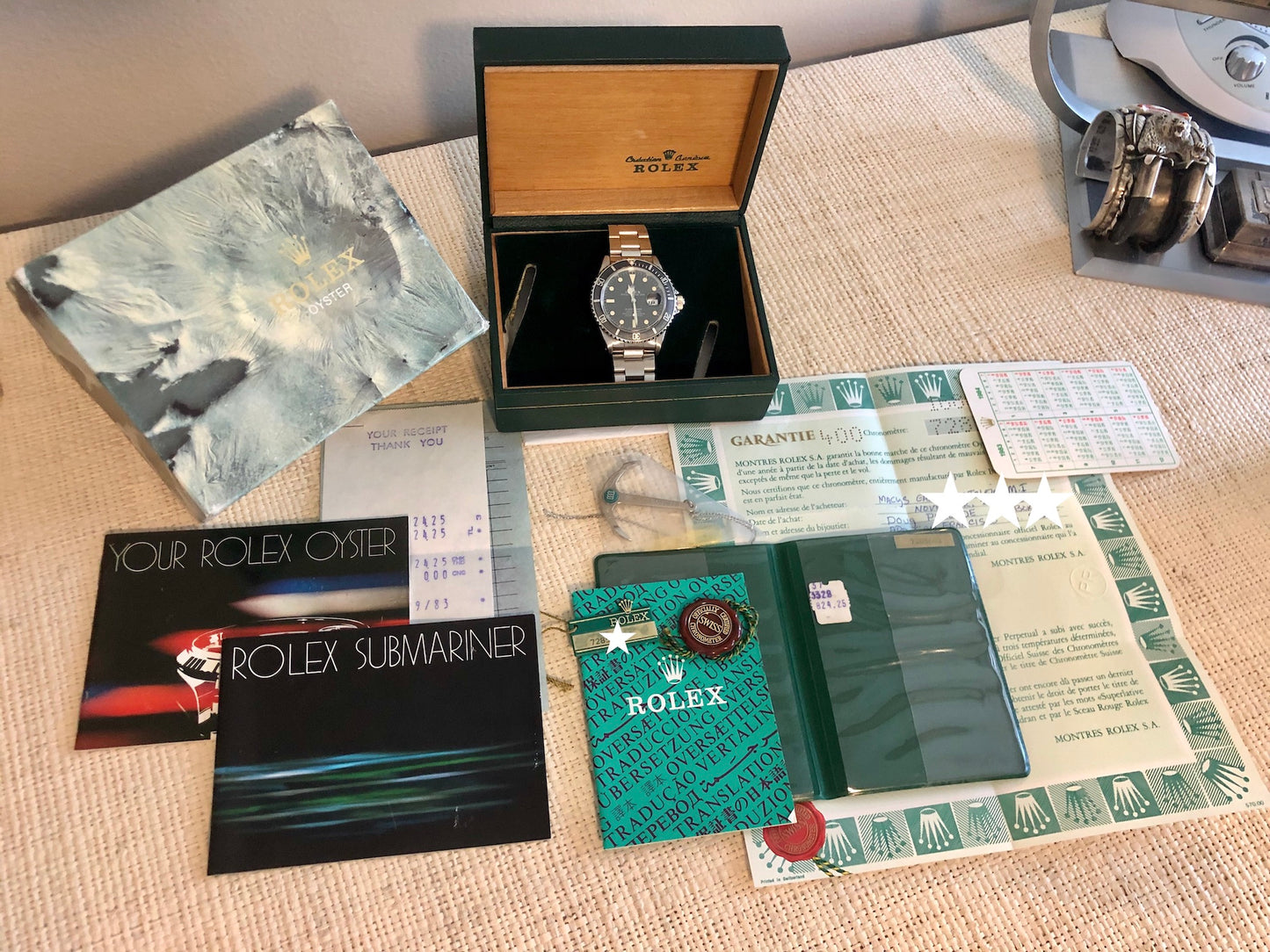 Vintage Rolex Submariner 16800 Matte Dial Sapphire Box Papers Circa 1982 - Hashtag Watch Company