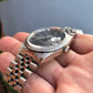 1990 Rolex Datejust 16200 Gray Tapestry Dial Engine Turned Bezel Jubilee Wristwatch Full Set - Hashtag Watch Company