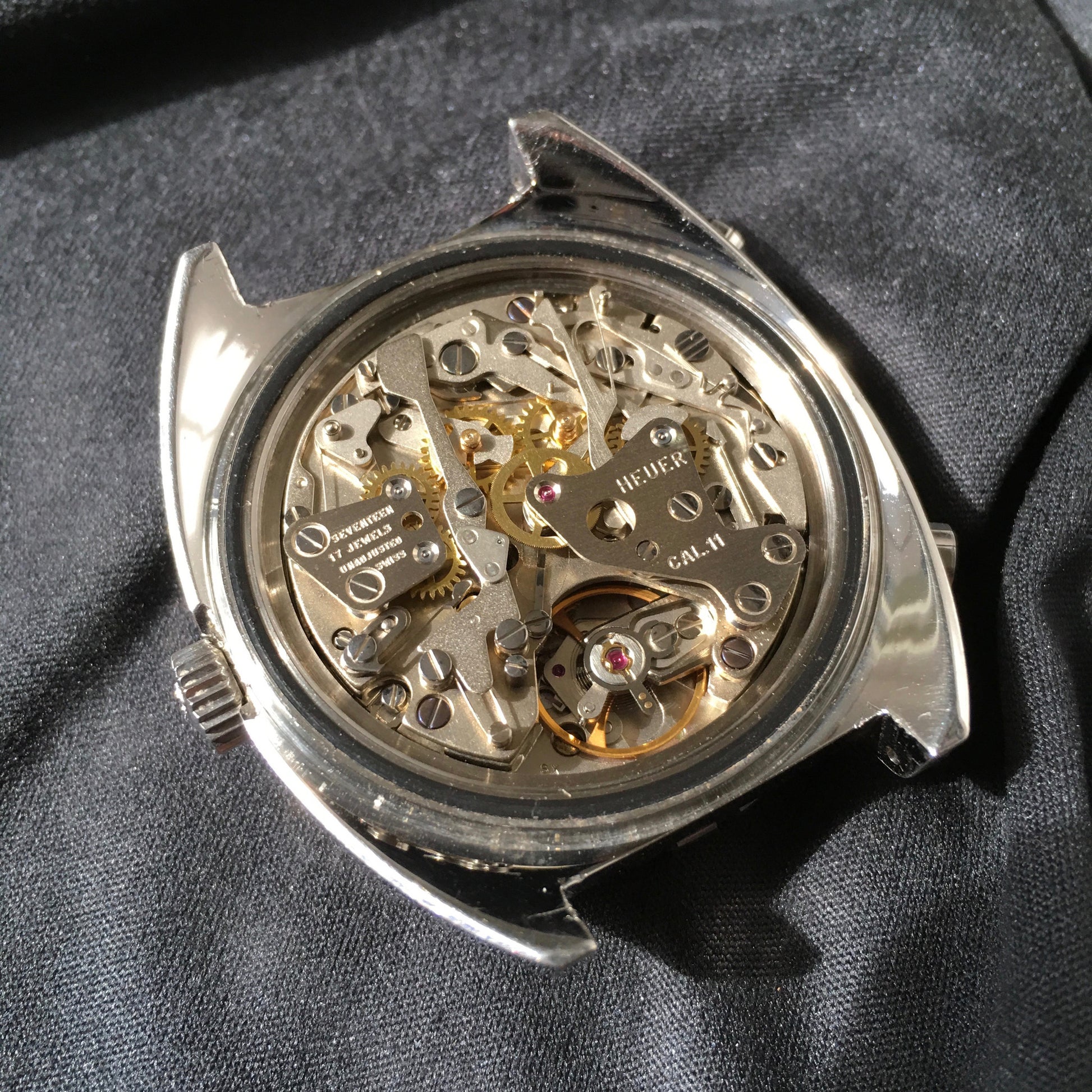 Vintage Heuer Autavia 1163 Jo Siffert Mk. IV Steel Chronograph Cal. 11 Watch 1971 - Hashtag Watch Company
