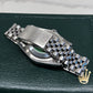1990 Rolex Datejust 16200 Gray Tapestry Dial Engine Turned Bezel Jubilee Wristwatch Full Set - Hashtag Watch Company