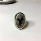 Vintage Sterling Silver Eagle Bald Eagle Mother of Pearl Turquoise Enamel BB Ring - Hashtag Watch Company