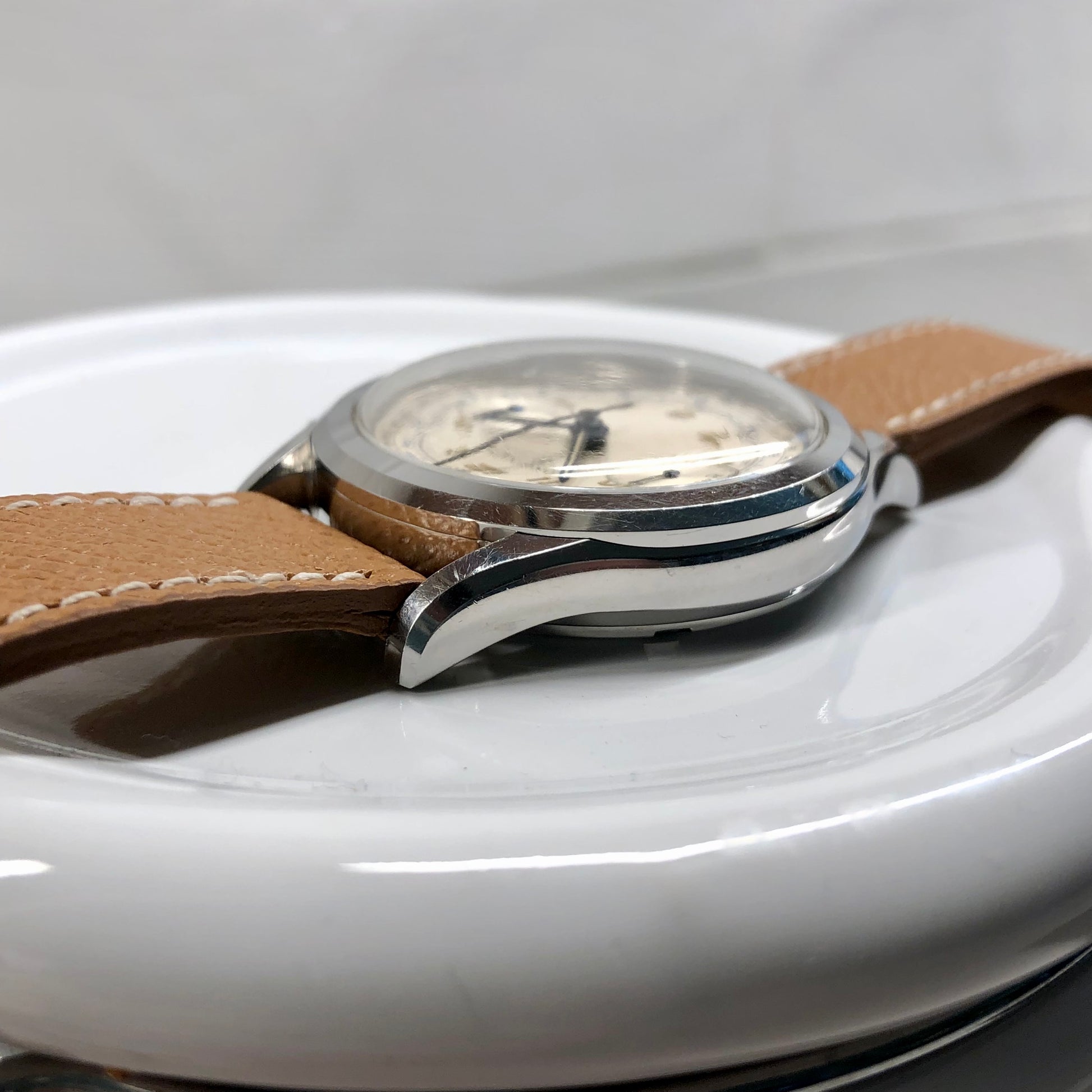 1963 Longines 6592 Stainless Steel 30CH Chronograph Vintage Unpolished Wristwatch - Hashtag Watch Company