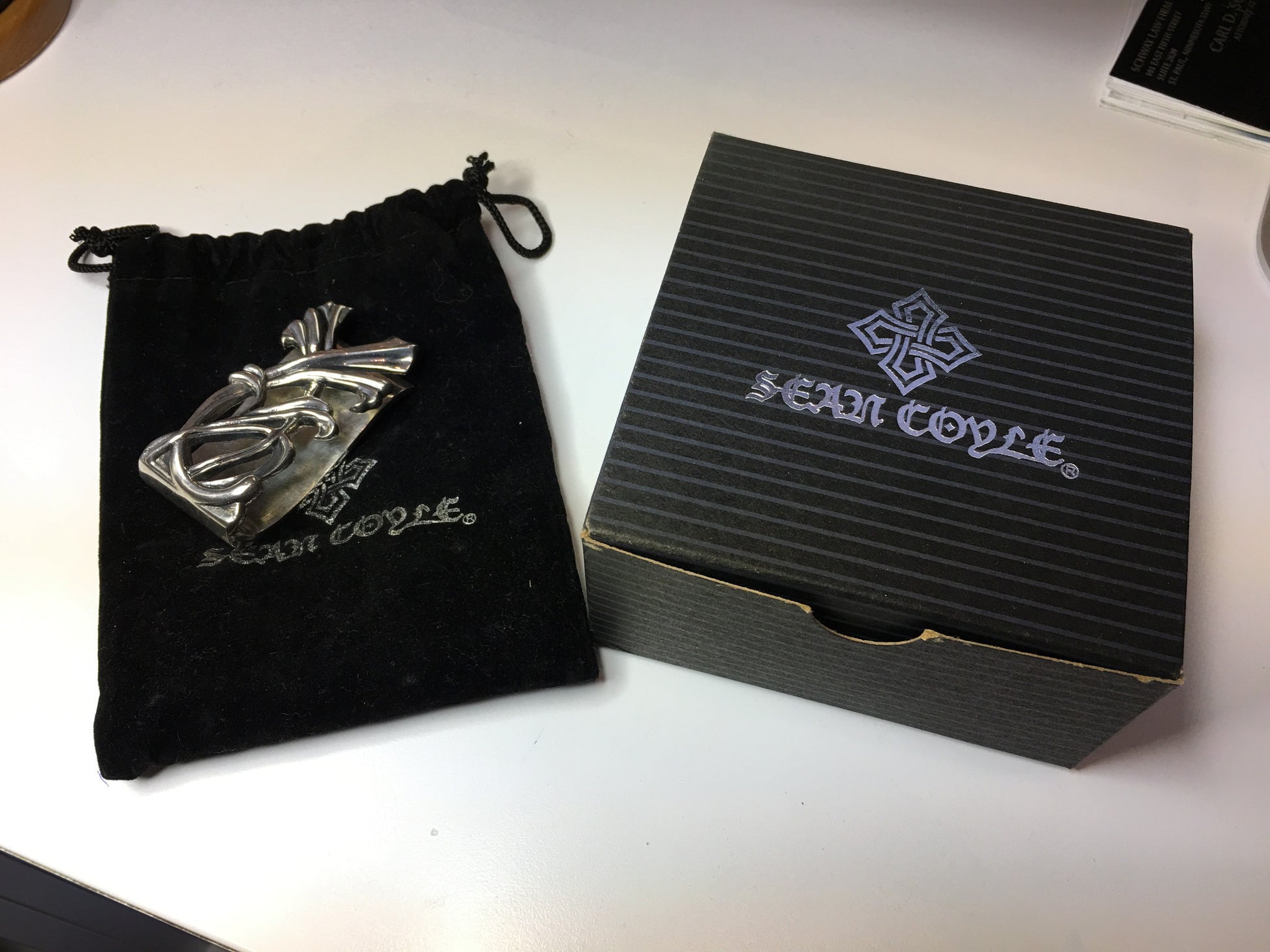 Sean Coyle Thick "Blossoming Vine" Money Clip Heavy Sterling Silver .925 - Hashtag Watch Company