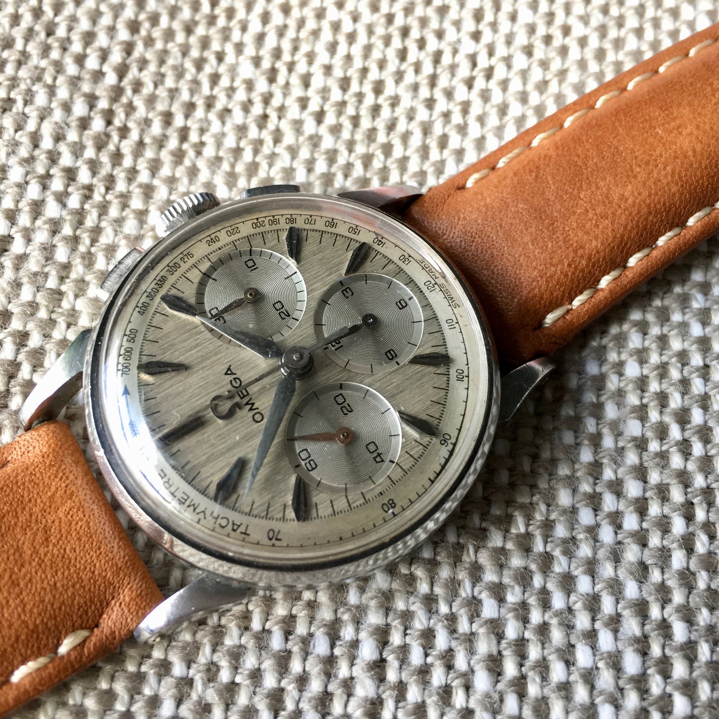 Vintage Omega 2277 Chronograph Caliber 321 Stainless Steel 1962 Wristwatch - Hashtag Watch Company