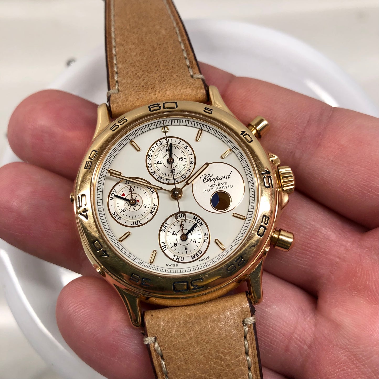 Chopard Classique Perpetual Calendar Chronograph 36/1208 41mm Automatic Limited Edition Wristwatch - Hashtag Watch Company