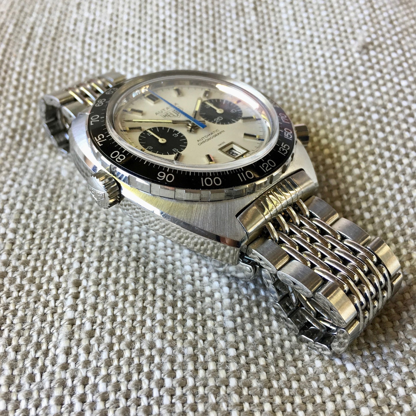 Vintage Heuer Autavia 1163 Jo Siffert Mk. IV Steel Chronograph Cal. 11 Watch 1971 - Hashtag Watch Company