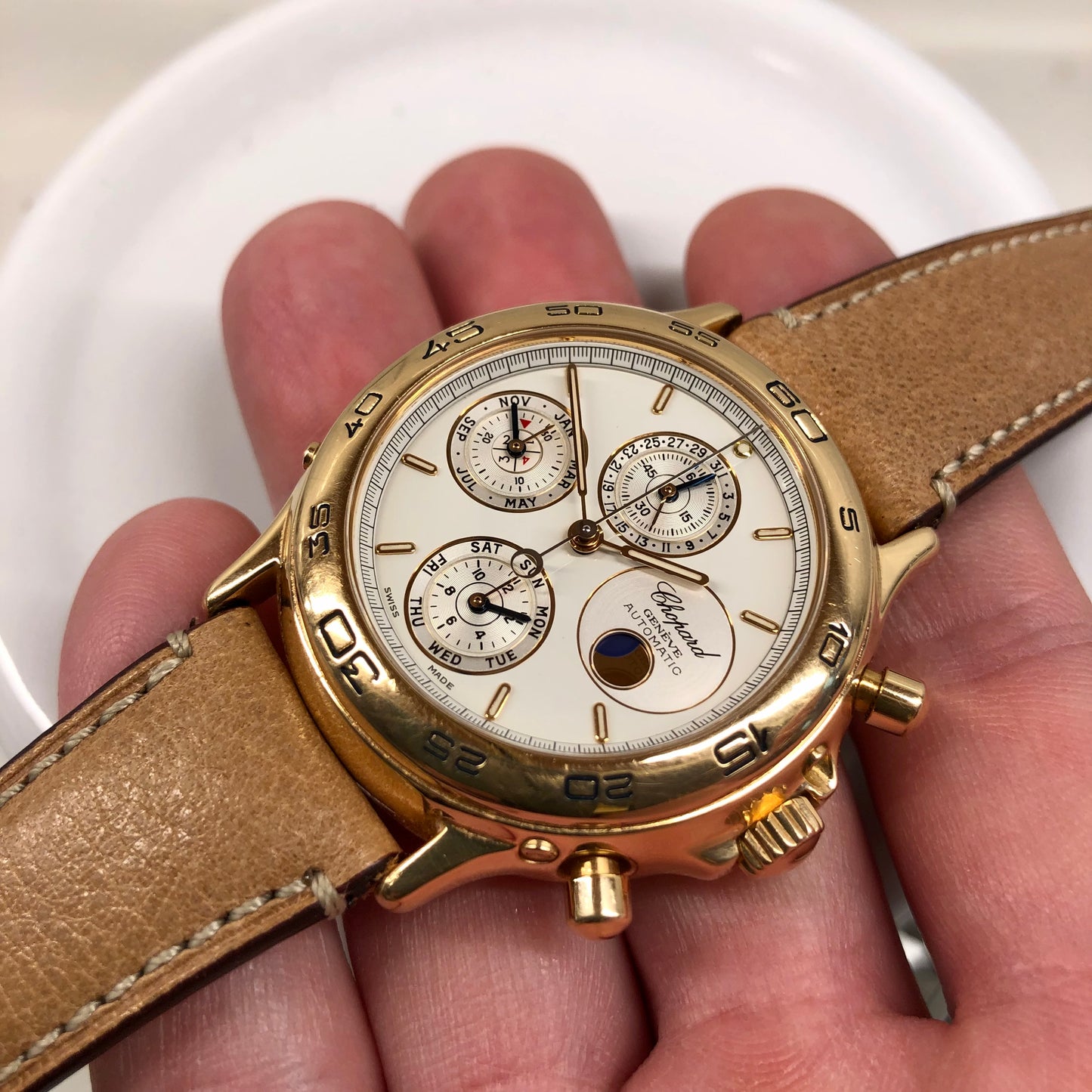 Chopard Classique Perpetual Calendar Chronograph 36/1208 41mm Automatic Limited Edition Wristwatch - Hashtag Watch Company
