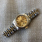Vintage Rolex Date 6917 Ladies Two Tone Champagne Stick Steel 18K Wristwatch Circa 1979 - Hashtag Watch Company