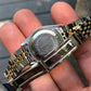 Vintage Rolex Date 6917 Ladies Two Tone Champagne Stick Steel 18K Wristwatch Circa 1979 - Hashtag Watch Company