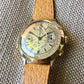 Vintage Eberhard Chronograph 5481 Gold Plated Manual Wind 40mm Large Wristwatch 1940's - Hashtag Watch Company