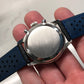 Jules Racine Gallet Chronograph Valjoux 7736 Multiscale Black Dial 37mm Steel Vintage Wristwatch Old Stock - Hashtag Watch Company
