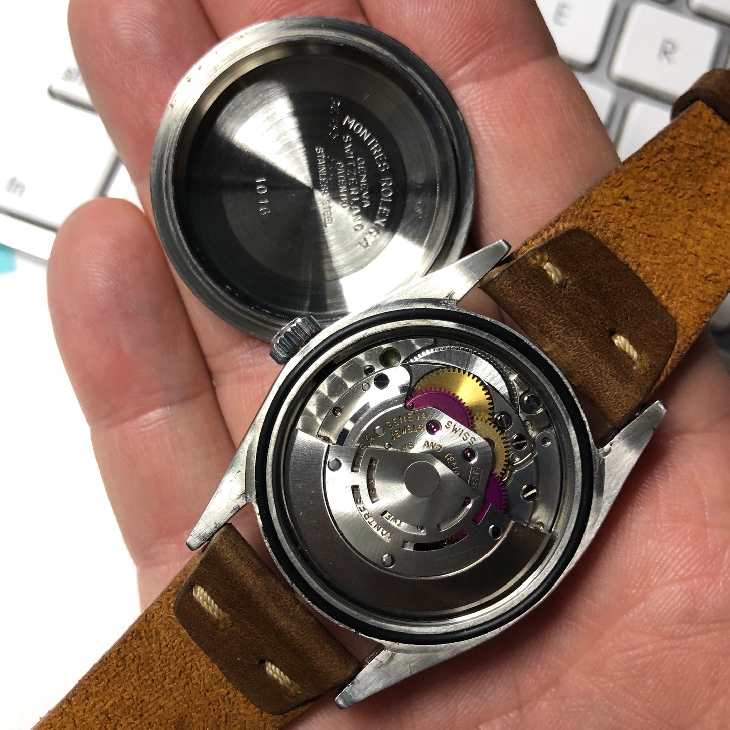 Vintage Rolex Explorer 1016 Matte Black Caliber 1570 Automatic Wristwatch - Hashtag Watch Company