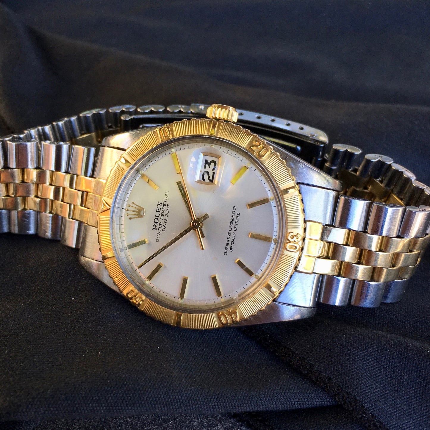 Vintage Rolex Thunderbird Datejust 1625 Two Tone 14K Steel 1968 Cal. 1570 Jubilee Watch - Hashtag Watch Company