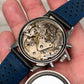 Jules Racine Gallet Chronograph Valjoux 7736 Multiscale Black Dial 37mm Steel Vintage Wristwatch Old Stock - Hashtag Watch Company