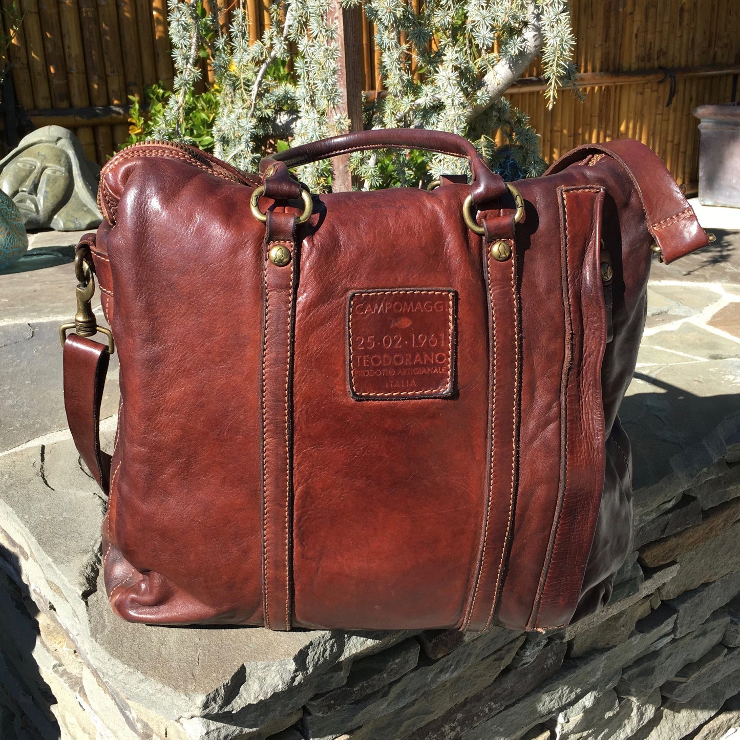 Campomaggi Leather Briefcase, Smooth Finish