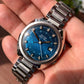1970s Bulova Wrist Alarm Blue Dial Stainless Steel Vintage Wristwatch Old Stock - Hashtag Watch Company