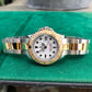 Rolex Yachtmaster 69623 Ladies Two Tone Steel Gold White Oyster Wristwatch Box Papers - Hashtag Watch Company