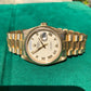 Rolex President 18078 Bark Day Date 18K Yellow Gold Cal. 3055 Roman Ivory Wristwatch Box Papers Circa 1983 - Hashtag Watch Company