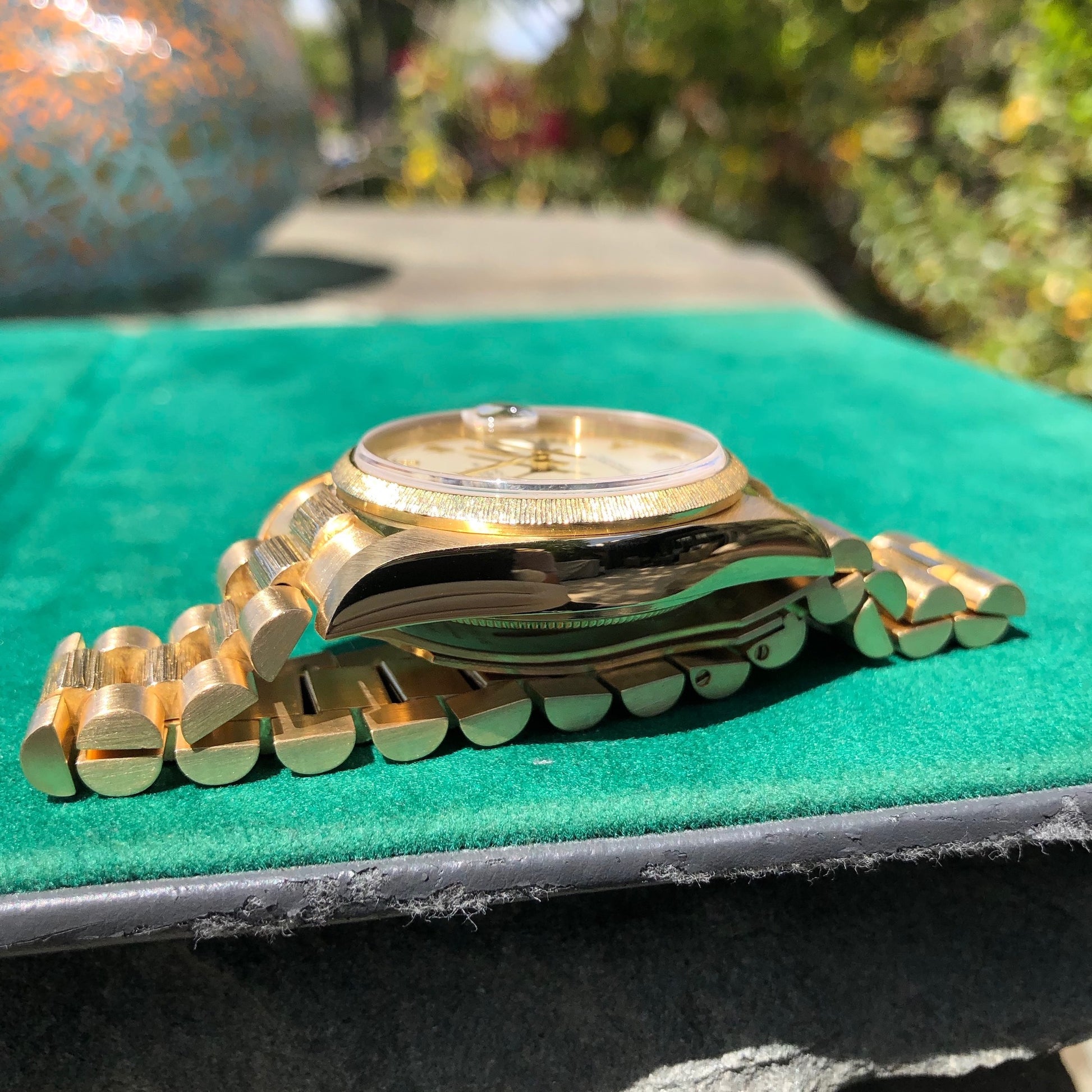 1983 Rolex President 18078 Bark Day Date 18K Yellow Gold Cal. 3055 1983 Rolex President 18078 Bark Day Date 18K Yellow Gold Cal. 3055