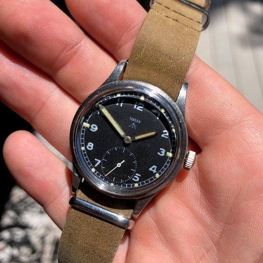 Vintage Omega 10033 MoD WWW Caliber 30T2 Military Dirty Dozen WWII Black Wristwatch - Hashtag Watch Company