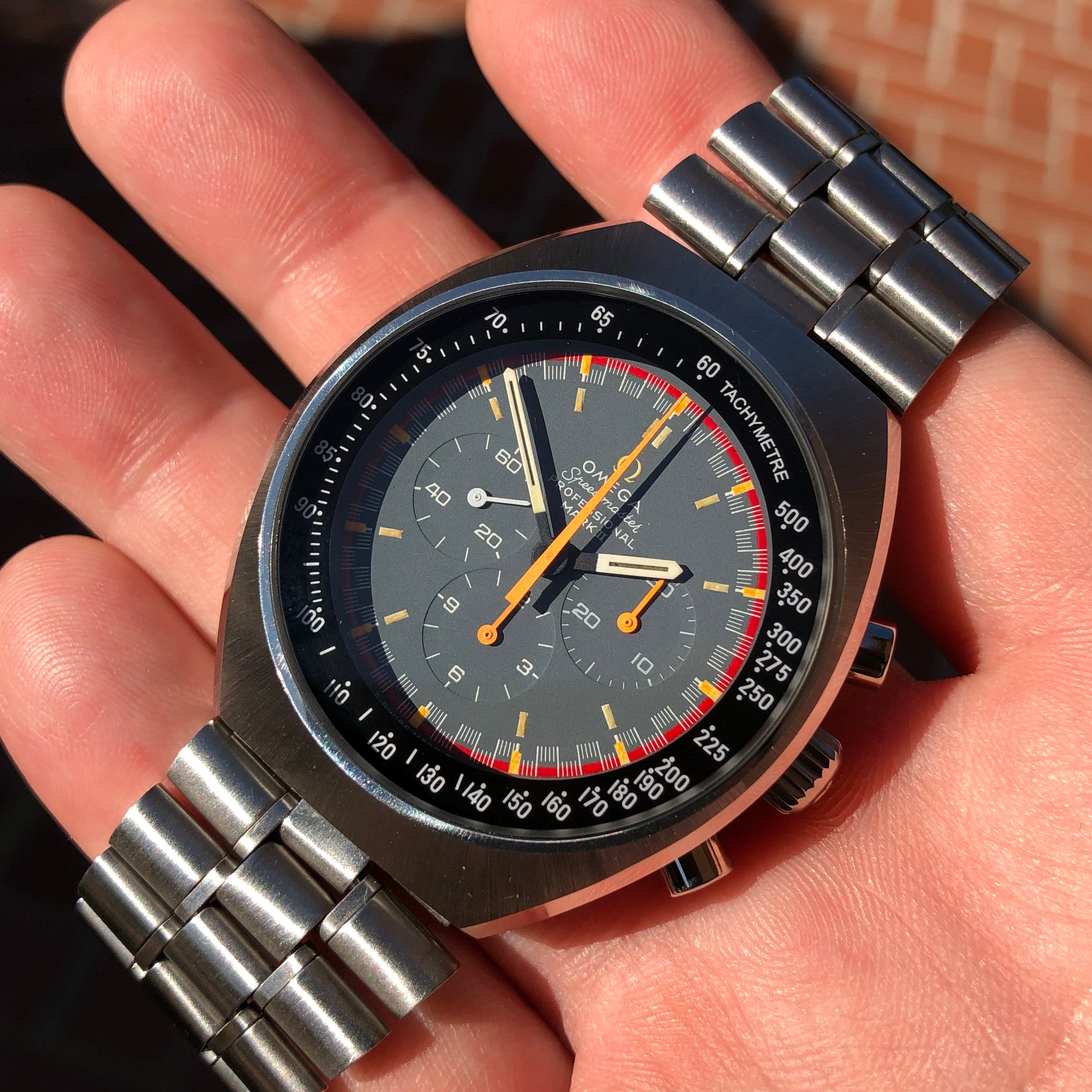 1969 Vintage Omega Speedmaster Mk II 145.014 Racing Dial Chronograph Steel Wristwatch - Hashtag Watch Company
