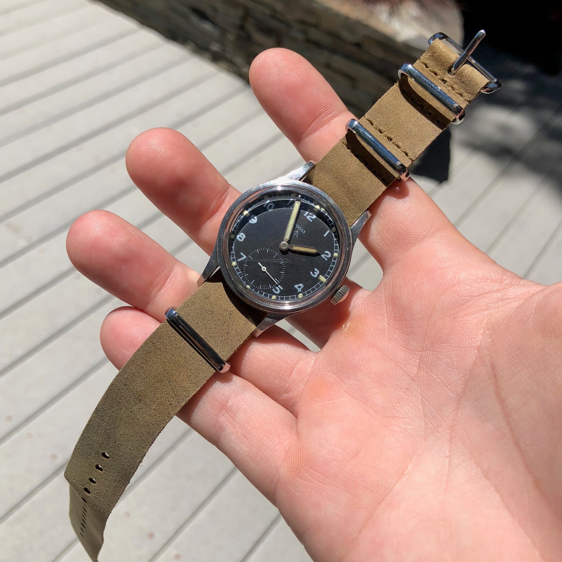 Vintage Omega 10033 MoD WWW Caliber 30T2 Military Dirty Dozen WWII Black Wristwatch - Hashtag Watch Company