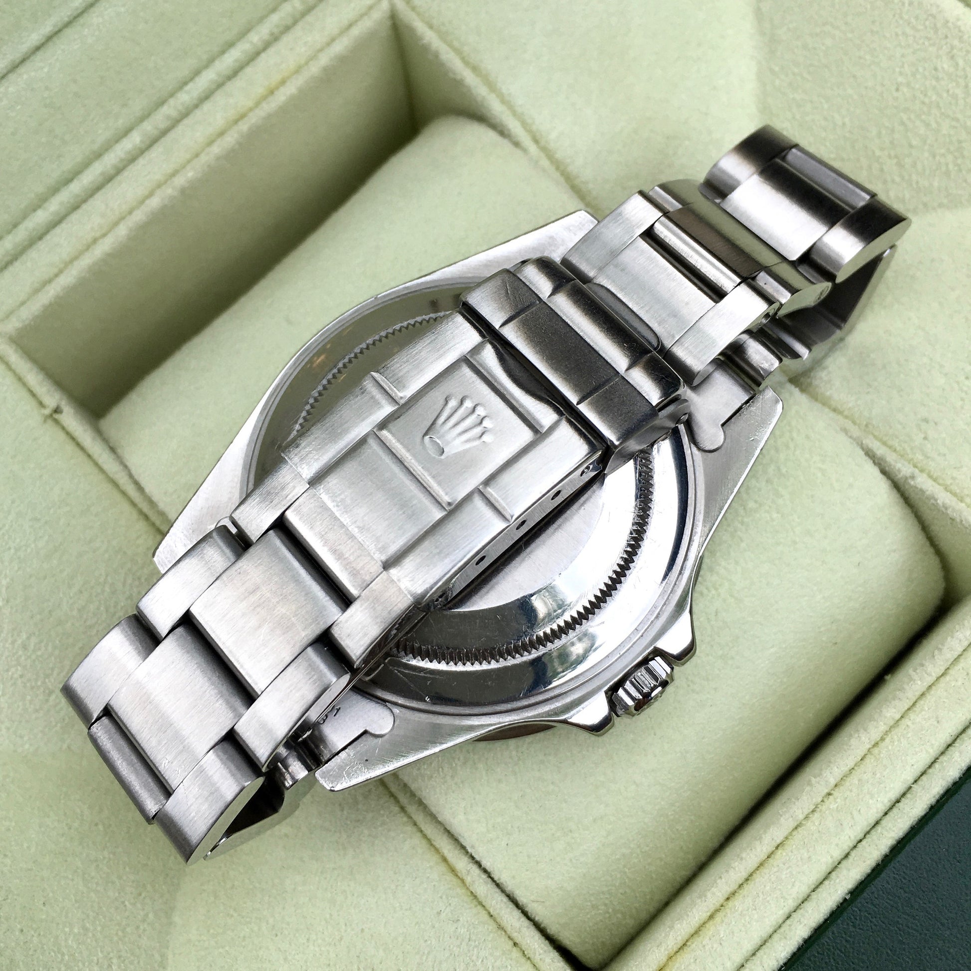 Rolex GMT Master II 16710 Stainless Steel Pepsi "U" Serial Wristwatch Box Papers Circa 1997 - Hashtag Watch Company