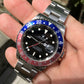 Rolex GMT Master II 16710 Stainless Steel Pepsi "U" Serial Wristwatch Box Papers Circa 1997 - Hashtag Watch Company