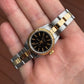 Rolex Oyster Perpetual 67243 Ladies Black Two Tone Steel Gold Wristwatch Box Papers - Hashtag Watch Company