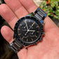Vintage Omega Speedmaster 105.003 ST Ed White Steel Cal. 321 Chronograph Pre Moon Wristwatch Circa 1965 - Hashtag Watch Company