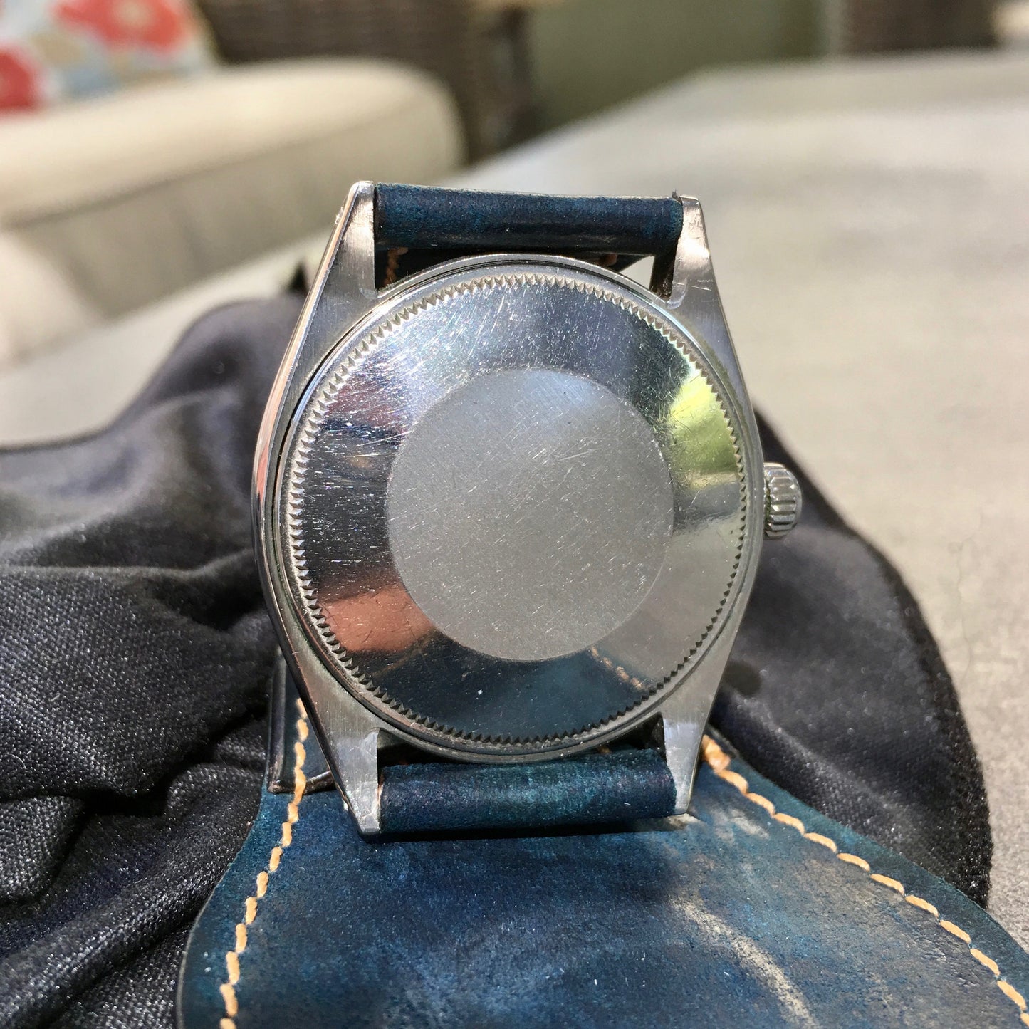 Vintage Rolex Oyster Perpetual 1002 RARE Iridescent Stainless Steel 1960 Wristwatch - Hashtag Watch Company