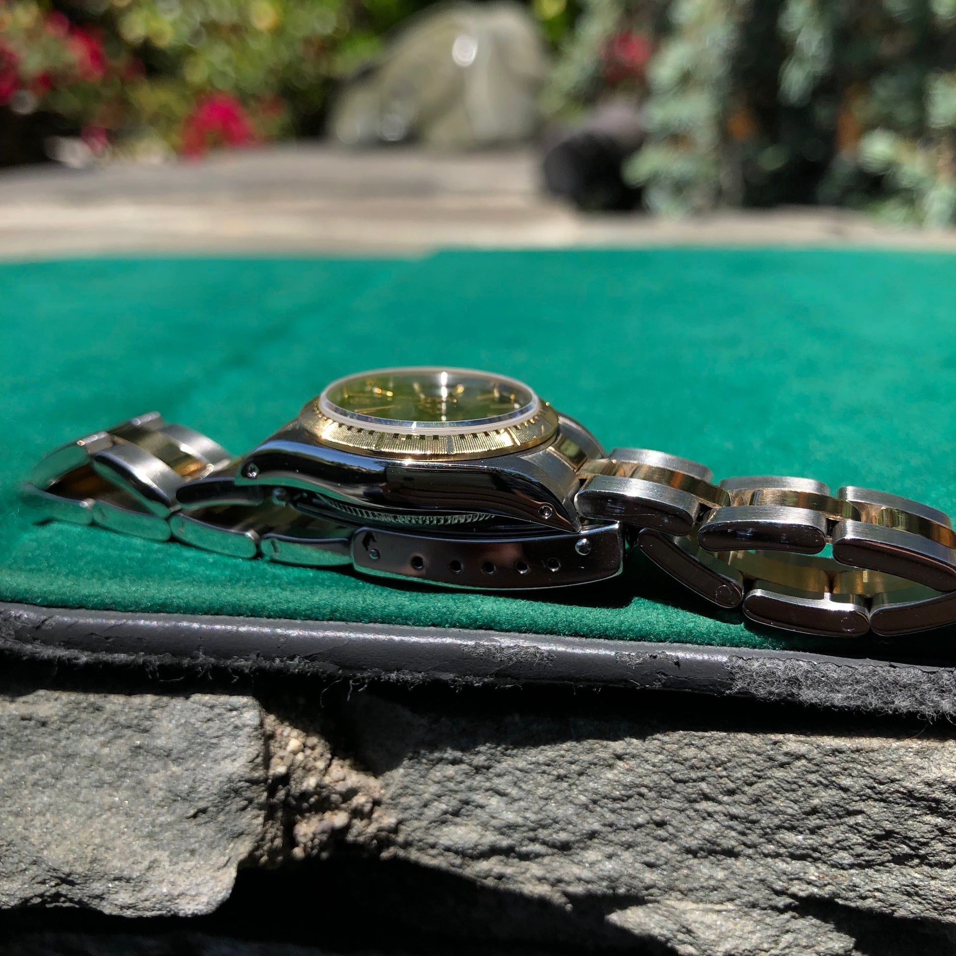 Rolex Oyster Perpetual 67243 Ladies Black Two Tone Steel Gold Rolex Oyster Perpetual 67243 Ladies Black Two Tone Steel Gold