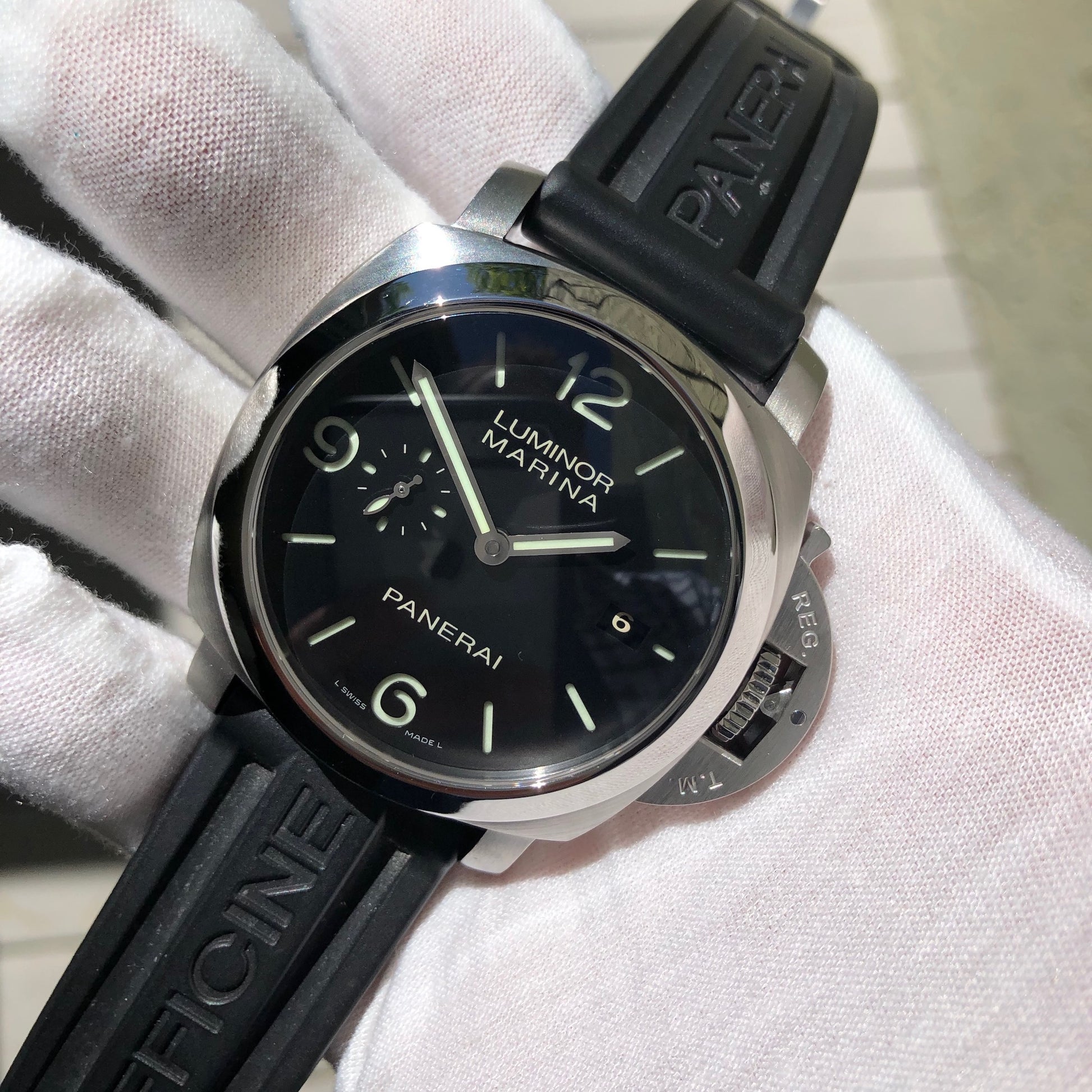 Panerai Luminor Marina PAM 312 Automatic Stainless Steel 44mm Wristwatch Box Papers - Hashtag Watch Company
