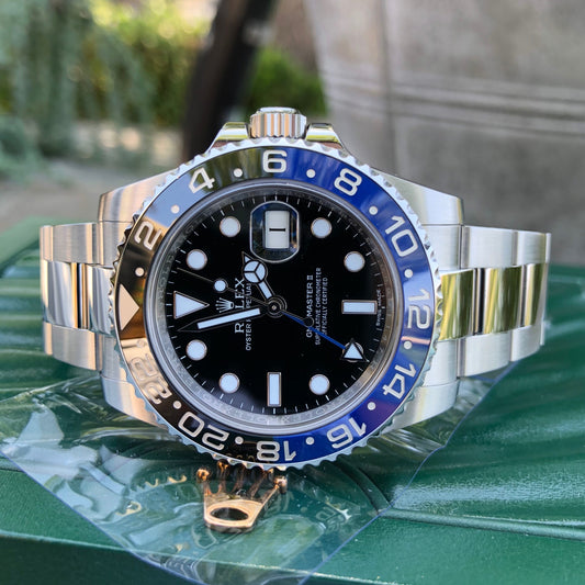 Rolex GMT Master II 116710 BLNR Batman Ceramic Steel Automatic Watch Box Papers - Hashtag Watch Company