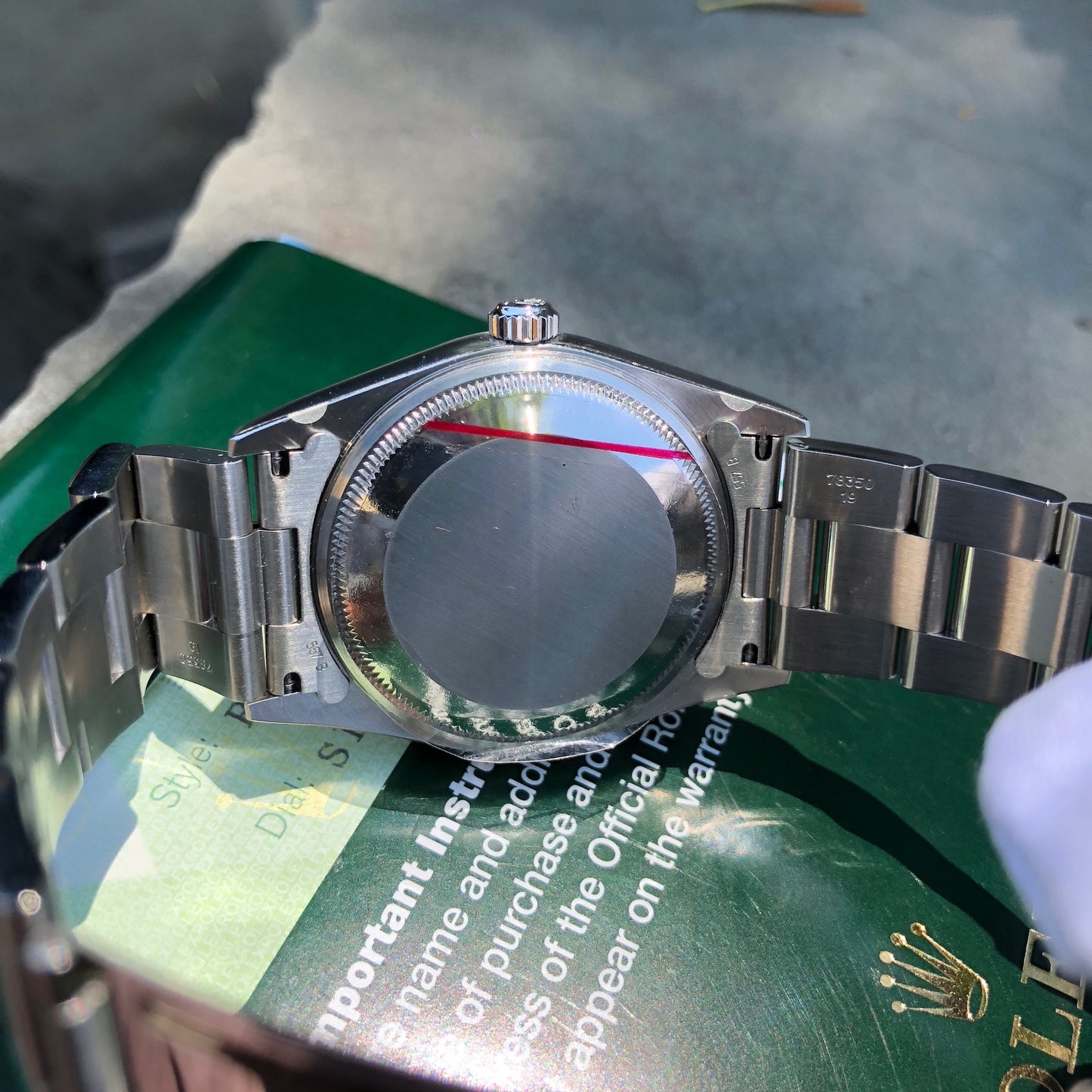 Rolex Date 15200 Oyster Perpetual Stainless Steel Silver Date Automatic Wristwatch Box & Papers Circa 2005 LNOS - Hashtag Watch Company