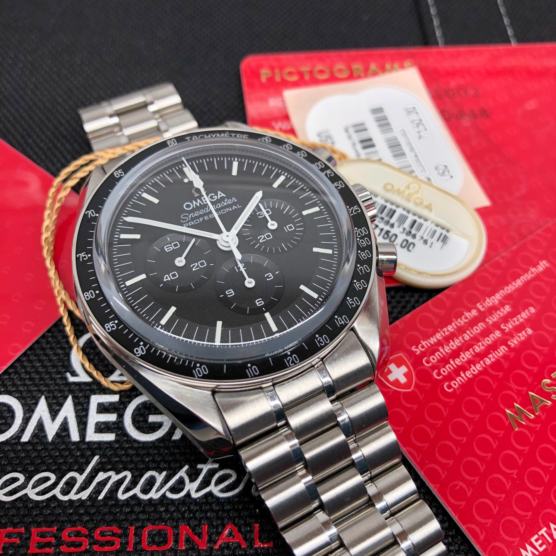 2021 Omega Speedmaster Moonwatch 310.30.42.50.01.002 Co-Axial Master 42mm Wristwatch with Box Papers - Hashtag Watch Company