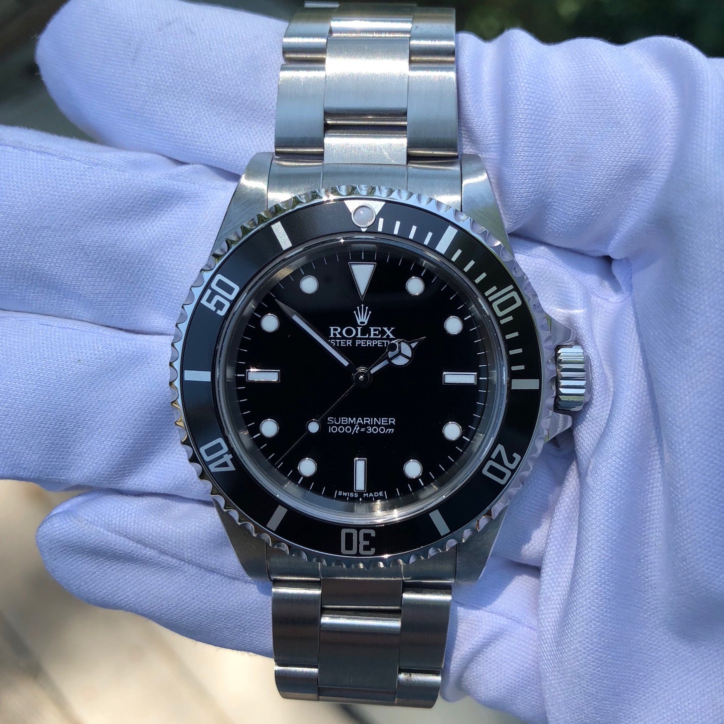 Rolex Submariner 14060 No Date Stainless Steel Wristwatch Box & Papers Circa 2006 - Hashtag Watch Company