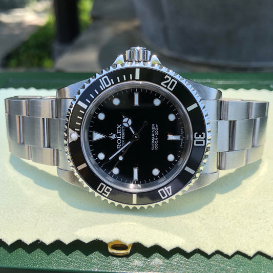 Rolex Submariner 14060 No Date Stainless Steel Wristwatch Box & Papers Circa 2006 - Hashtag Watch Company