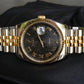 Rolex Datejust 116233 Black 50th Anniversary Jubilee Cal. 3135 Two Tone Steel 18K Wristwatch Circa 2005 - Hashtag Watch Company