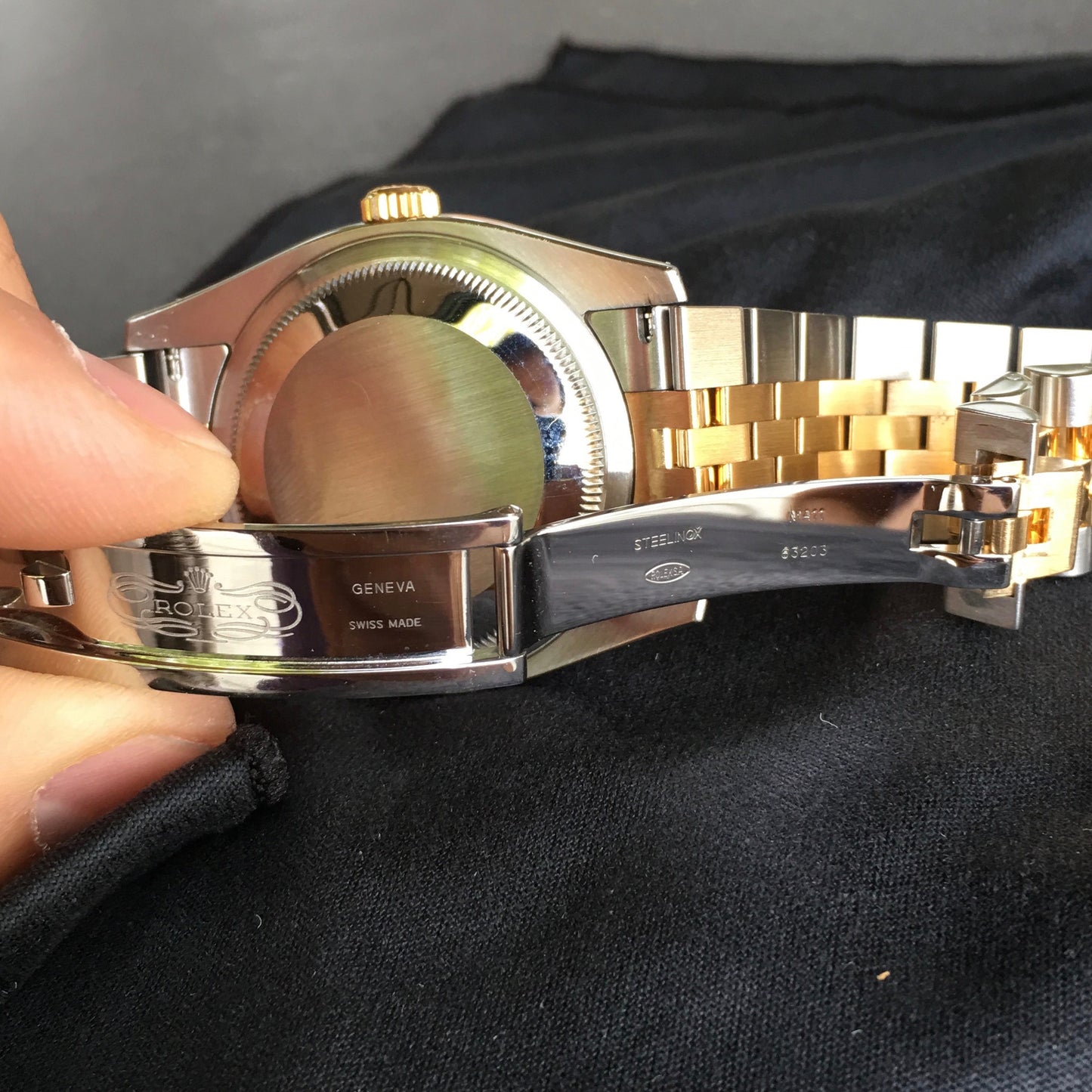 Rolex Datejust 116233 Black 50th Anniversary Jubilee Cal. 3135 Two Tone Steel 18K Wristwatch Circa 2005 - Hashtag Watch Company