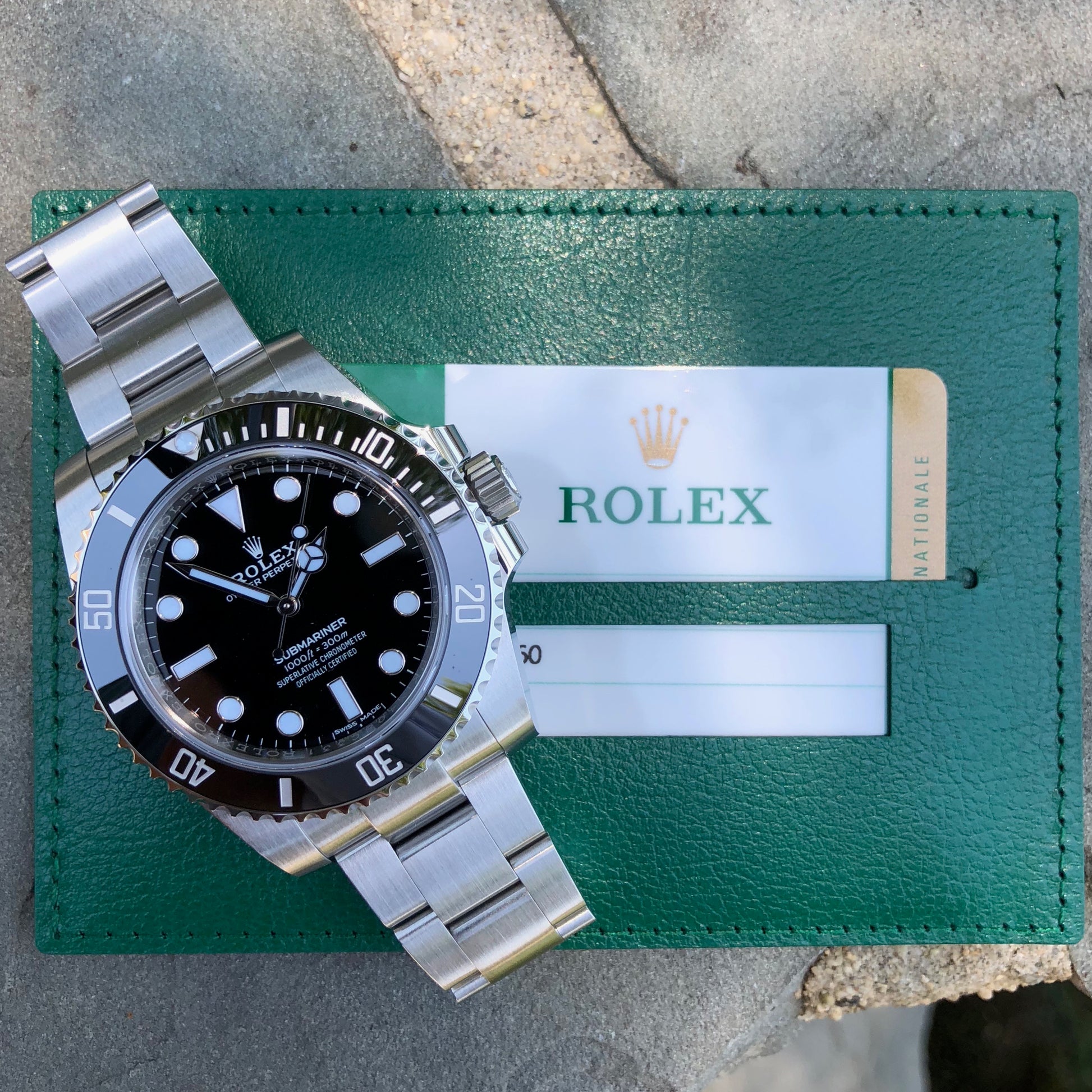 Rolex Submariner 114060 No Date Stainless Steel Ceramic Wristwatch Box Papers Circa 2018 - Hashtag Watch Company
